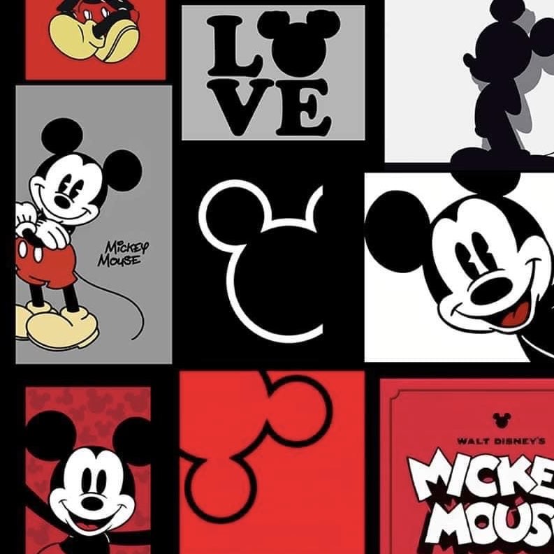 Mickey Mouse Patchwork Super SOFT Leggings Disney Minnie Magic Kingdom OS TC rts