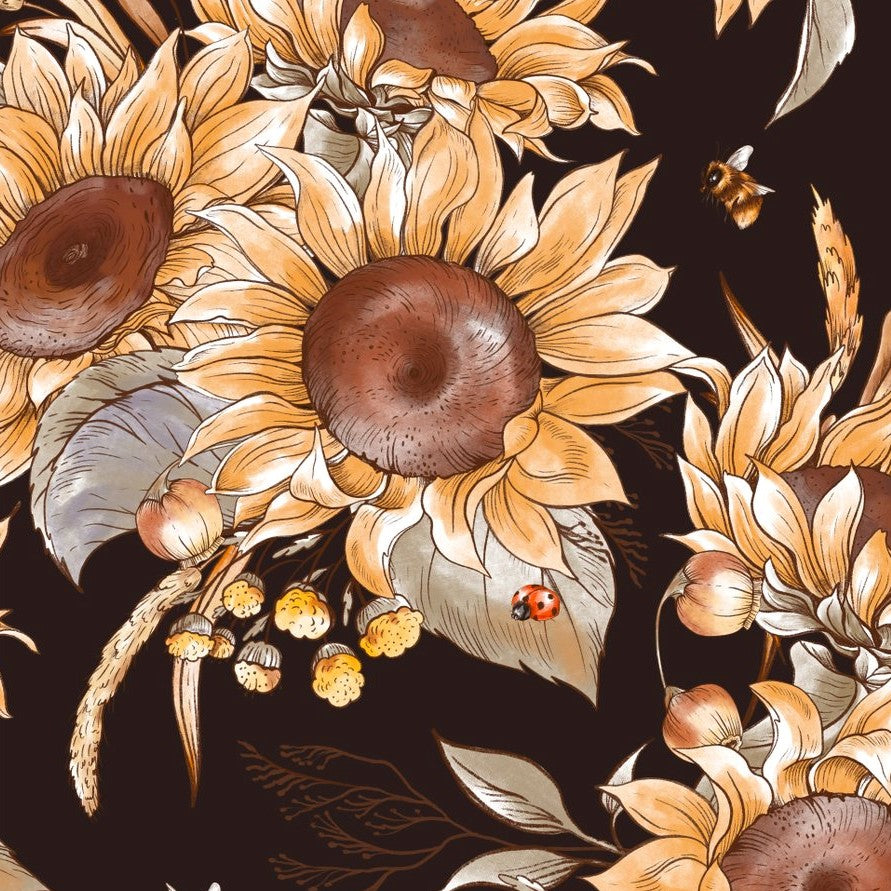 Beautiful Sketched Sunflowers Super SOFT Leggings OS TC Plus Fall Autu –  Pretty Please Leggings