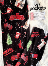 Rustic Country Christmas Super SOFT Leggings w/Old Red Trucks Farmhouse Plus rts