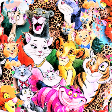The Disney Cats Super SOFT Leggings Marie Cheshire Magic Kingdom Princess rts