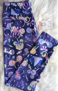 Disney Mickey Minnie Ears Halloween Super SOFT Leggings Princess OS TC Plus rts