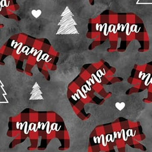 Buffalo Plaid Mama Bear Super SOFT Leggings Mom Momma Christmas Plus rts
