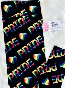Pride Rainbow Super SOFT Leggings OS TC Plus rts LGBTQ - Pretty Please Leggings