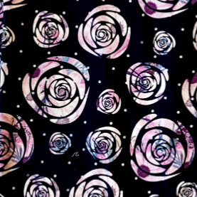 Watercolor Floral Peek Roses Super SOFT Leggings OS TC Plus rts - Pretty Please Leggings